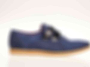 Blue Casual Velvet Shoe